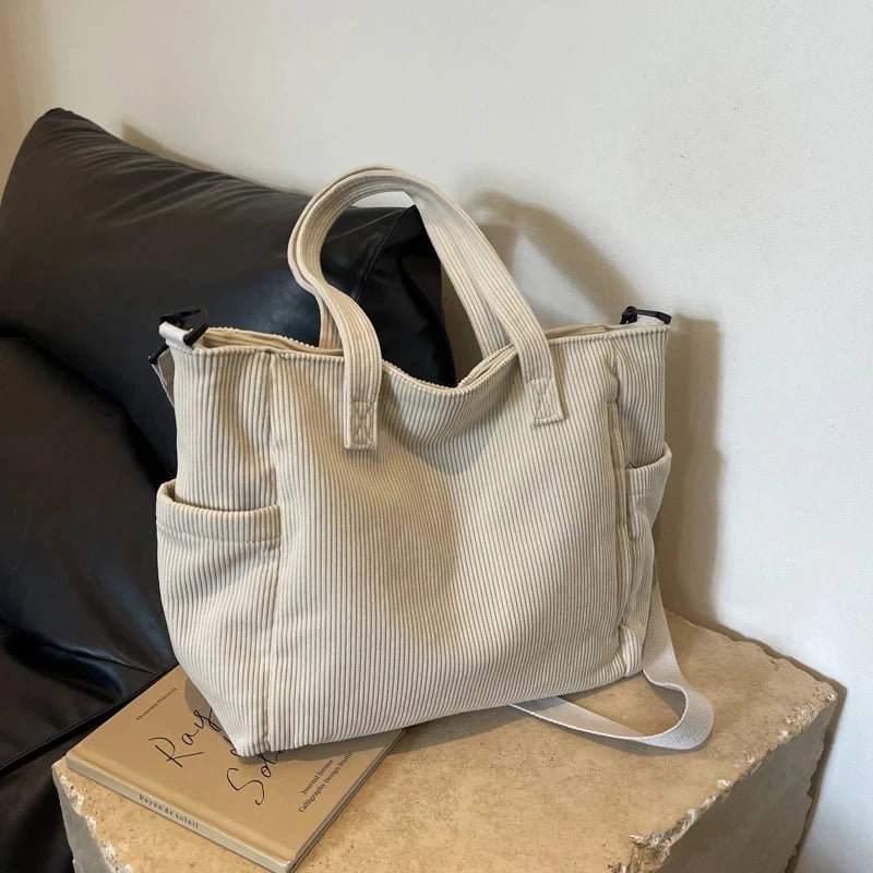 Casual Multi Pocket Handbag Adjustable Strap Crossbody Sling Bag Zipper Shoulder Bag Fall Winter Bag