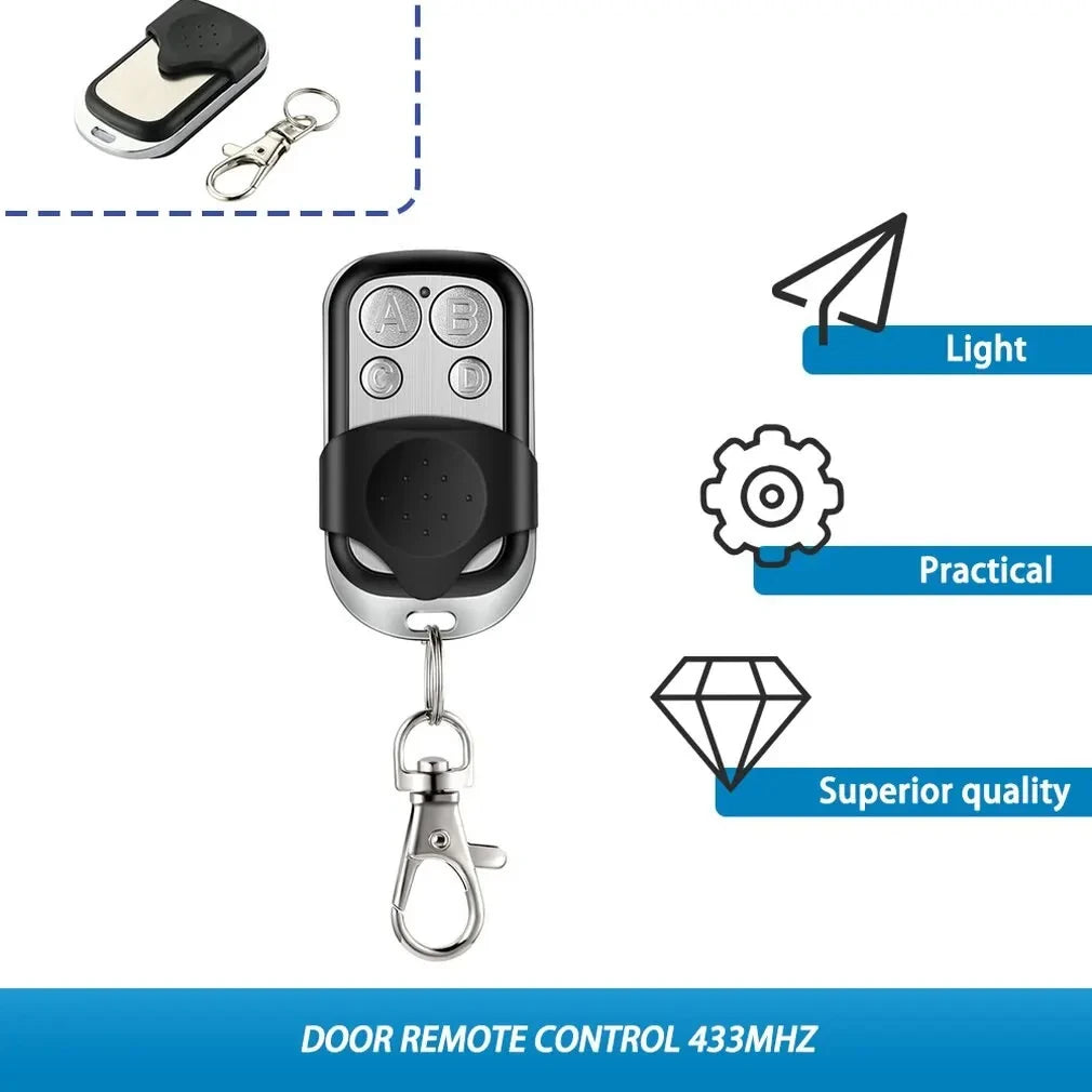 433MHZ Clone Fixed Learning Rolling Code Universal 4 Buttons Garage Door Opener Remote Control Duplicator Garage