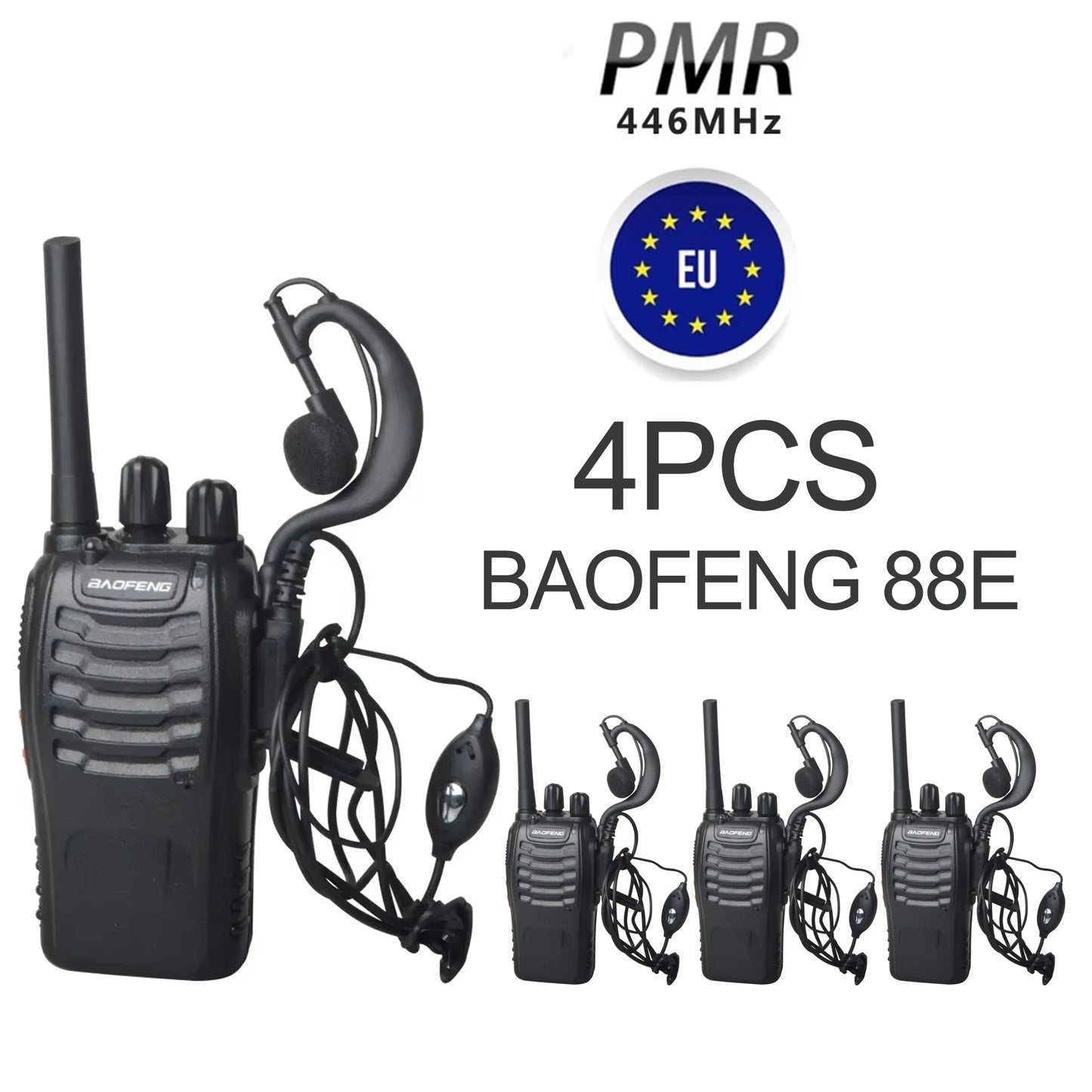 2pcs 6pcs 4pcs Wholesale Original Baofeng BF-88E 5km Long Range Walkie Talkie Two Way Radio Channel 16 self-driving travelling