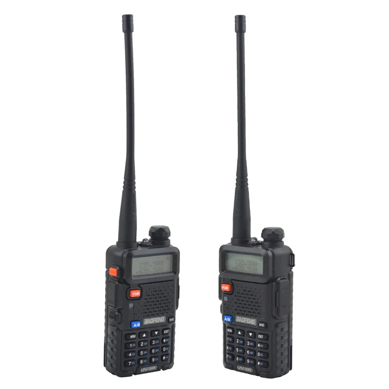 Baofeng Walkie Talkie UV-5R Dualband Two Way Radio VHF/UHF 136-174MHz & 400-520MHz FM Portable Transceiver with Earpiece