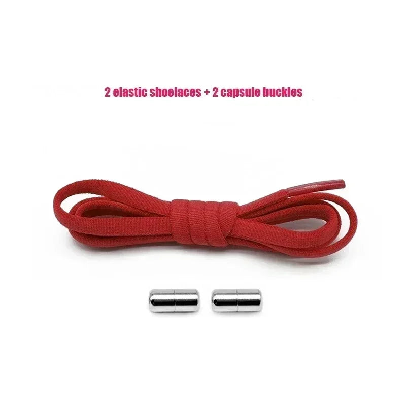 Elastic No Tie Shoelaces Semicircle Shoe Laces for Kids and Adult Sneakers Lazy Shoelace Quick Put on And Take Off Shoe Strings
