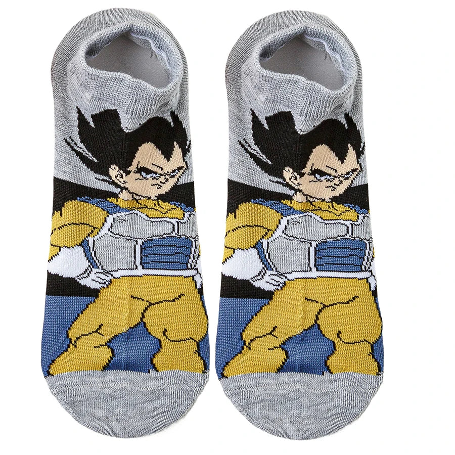 5Pairs BANDAI Men Women Hip Hop Street Style Cartoon Anime Socks Novelty Funny Casual short boat invisible Socks
