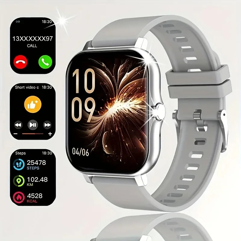 2025New Upgrad Smart Watch For Men Women 1.83Inch Full Touch Display BT Call Sports Monitoring SmartWatch For Android&IOS Phone