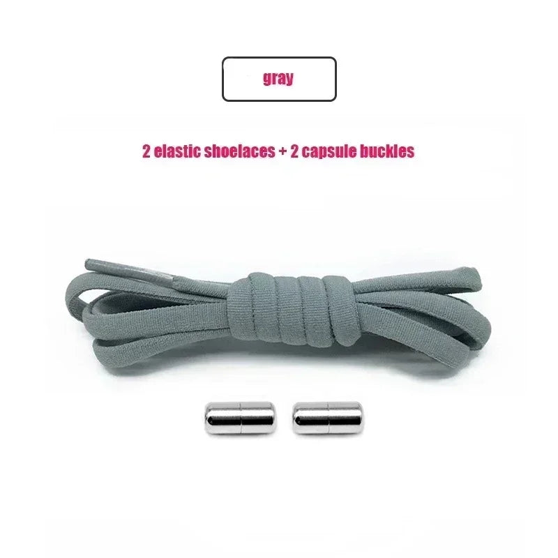 Elastic No Tie Shoelaces Semicircle Shoe Laces for Kids and Adult Sneakers Lazy Shoelace Quick Put on And Take Off Shoe Strings