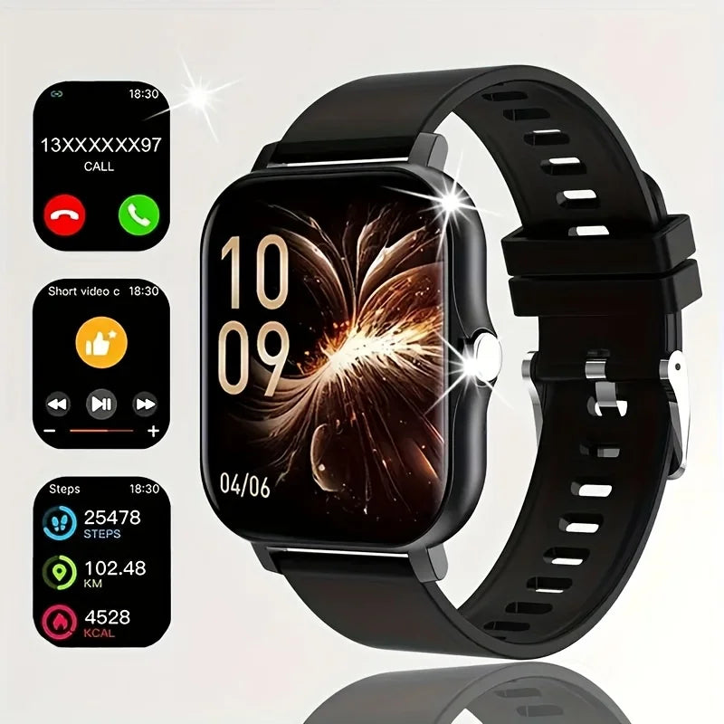 2025New Upgrad Smart Watch For Men Women 1.83Inch Full Touch Display BT Call Sports Monitoring SmartWatch For Android&IOS Phone