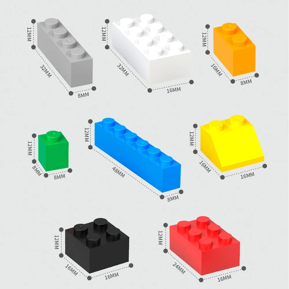120/240PCS Building Blocks Lot Pack City Classic Bricks Sorted By Color Bricks Block Plate Creative Toy Compatible with Legoeds