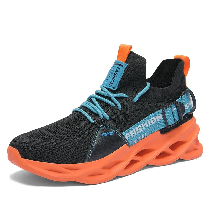 Lightweight Men's and Women's Fashion Sports Blade Breathable Flying Weaving Running Shoes Couple Outdoor Fitness Non-slip Shoes