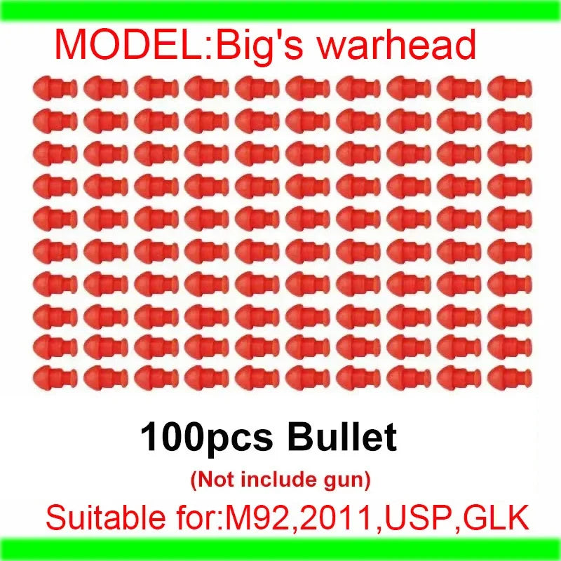 G17 Pistol Shell Throwing Continuous Firing Blowback Soft Bullet Gun Empty Hanging Birthday Gift