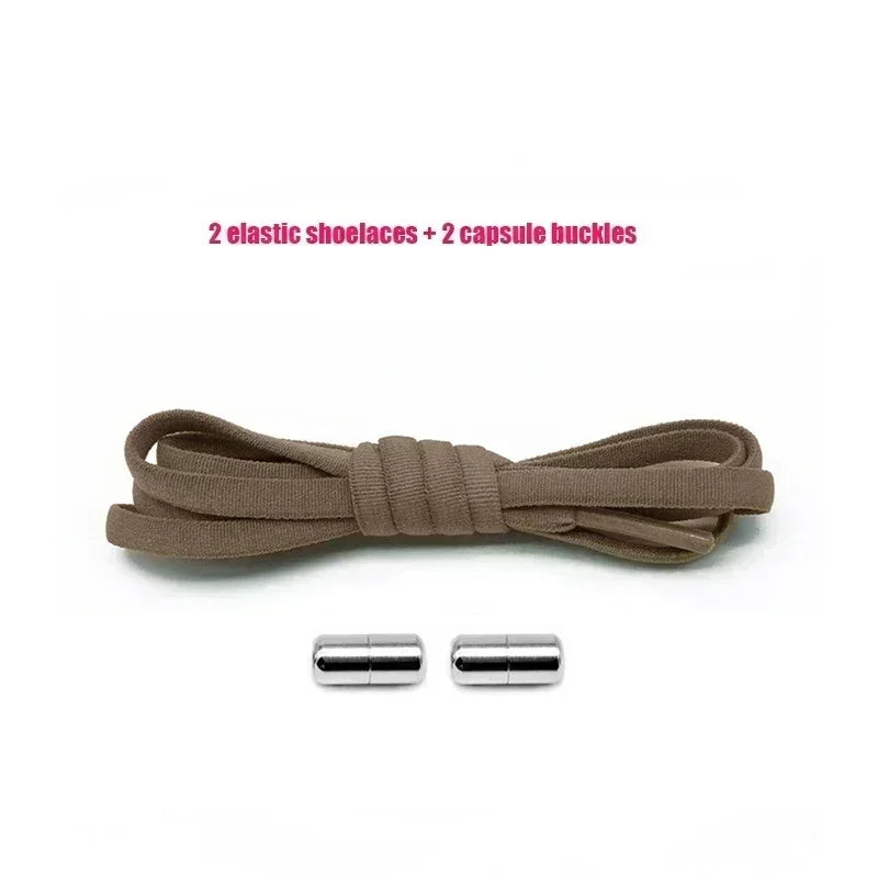 Elastic No Tie Shoelaces Semicircle Shoe Laces for Kids and Adult Sneakers Lazy Shoelace Quick Put on And Take Off Shoe Strings