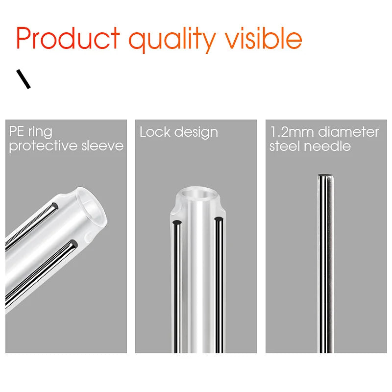 FTTH 60MM Optical Fiber Heat Shrink Tubing Double Needle Coarse Pipe Leather Fiber Optic Cable Hot Melt Fusion Splice Sleeve