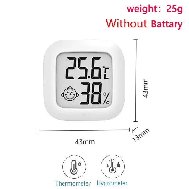 Digital LCD Thermometer Hygrometer Indoor Room Mini Electronic Temperature Humidity Meter Sensor Gauge Weather Station for Home