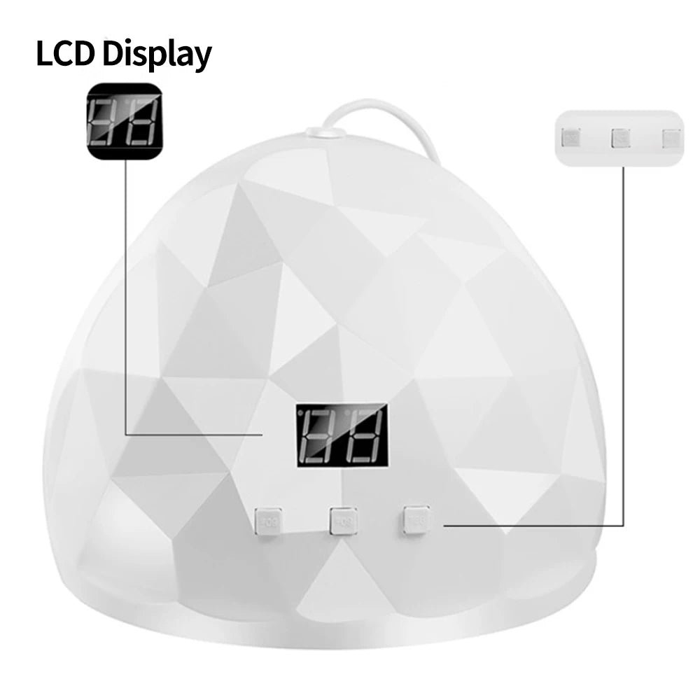 LULAA 88W Nail Dryer Lamp UV Light For Nails Eyes Protection UV Lamp for Gel Nails Gel Nail Polish Curing Dryer Home Salon Tool