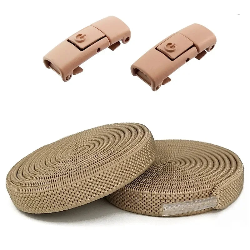 No Tie Shoe Laces Press Lock Shoelaces Without Ties Elastic Laces Sneaker Kids Adult 8MM Widened Flat Shoelace for Shoes