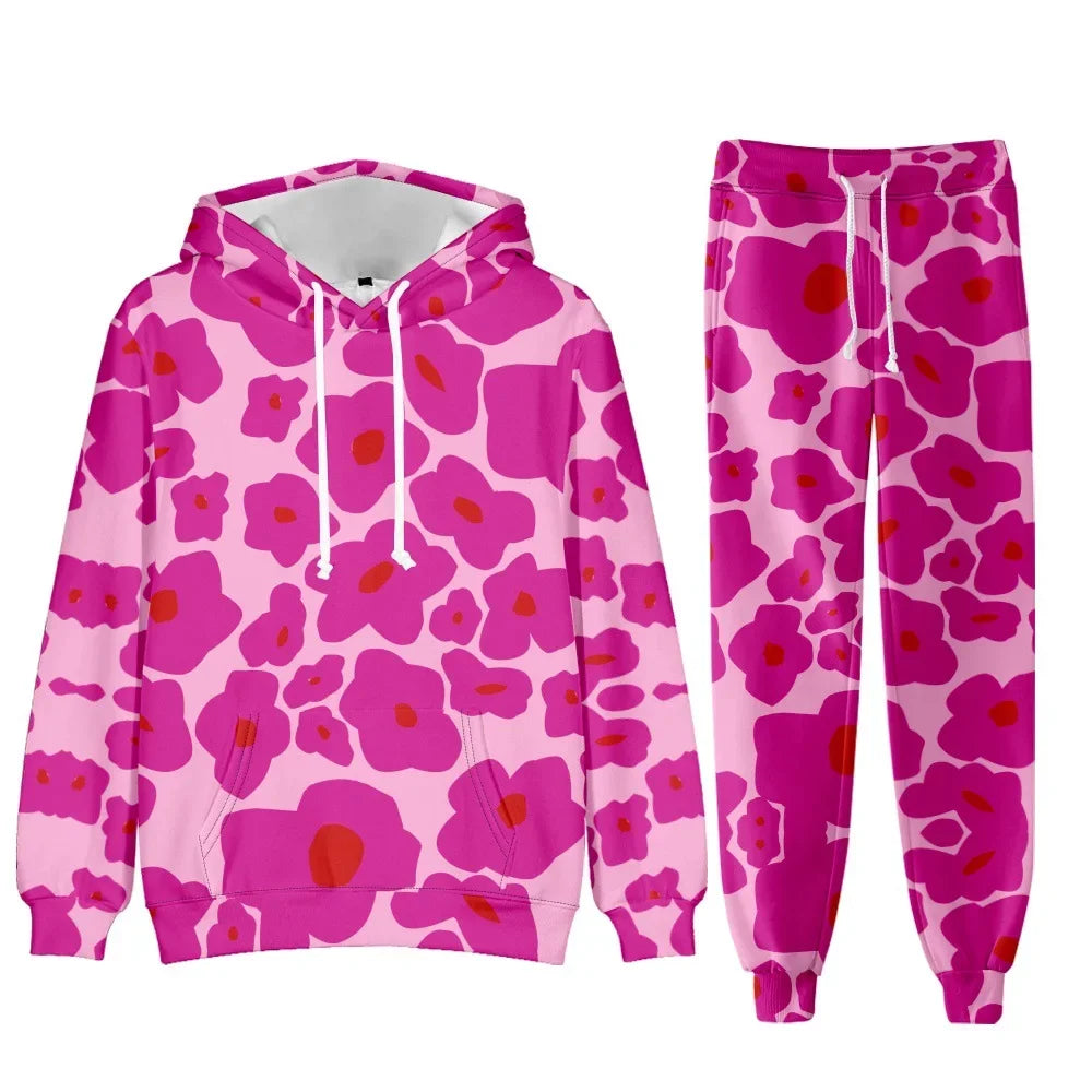 Camouflage Men Hoodie Sets 3D Print Tracksuit Set Man Hoodie + Pants 2pcs Set Outdoor Oversize Casual Men's sportswear clothing
