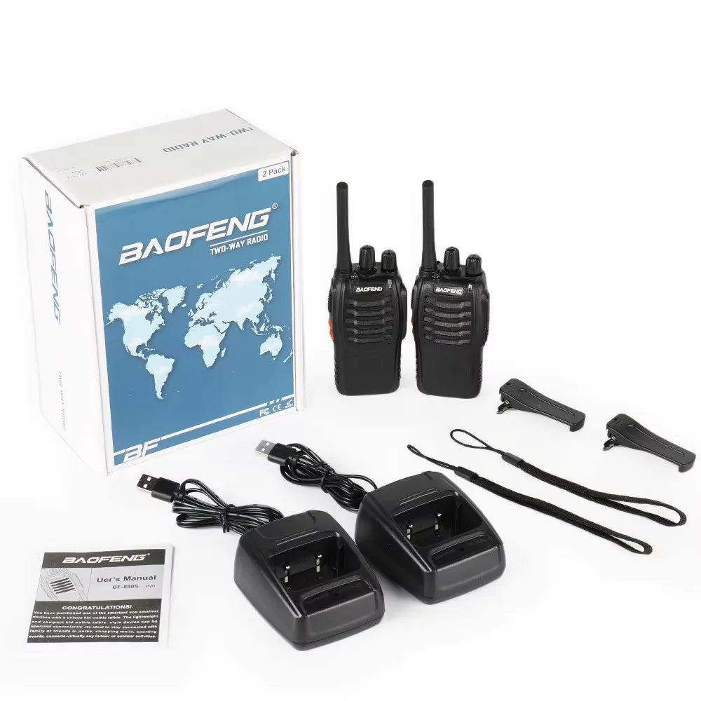 2pcs 6pcs 4pcs Wholesale Original Baofeng BF-88E 5km Long Range Walkie Talkie Two Way Radio Channel 16 self-driving travelling