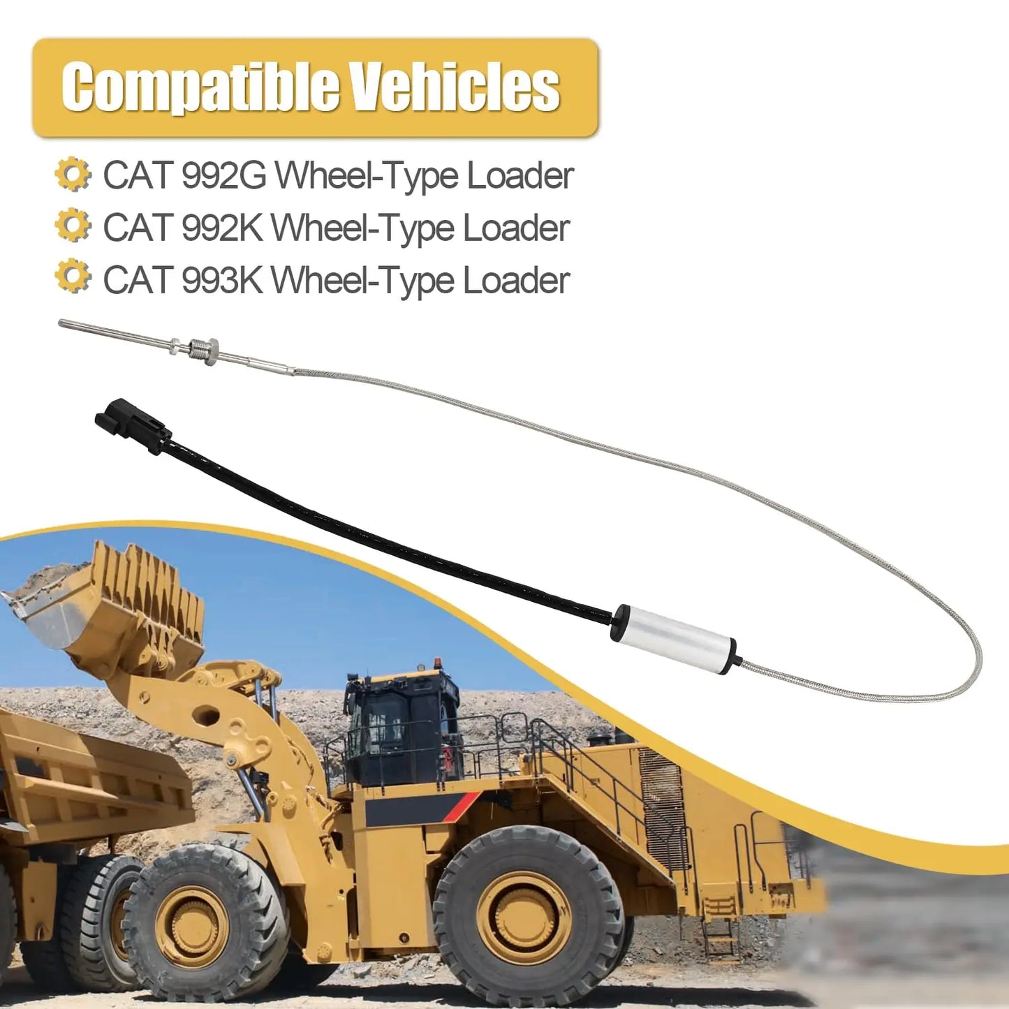 415-2432 Exhaust Temperature Sensor Fit for Caterpillar (CAT) 992G 992K 993K Wheel-Type Loader 4152432