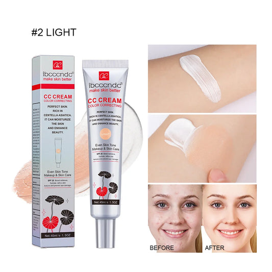 CC Cream Centella Correcting Makeup Before Moisturizing Waterproof Anti-sweat Concealer Lasting Women Makeup Foundation