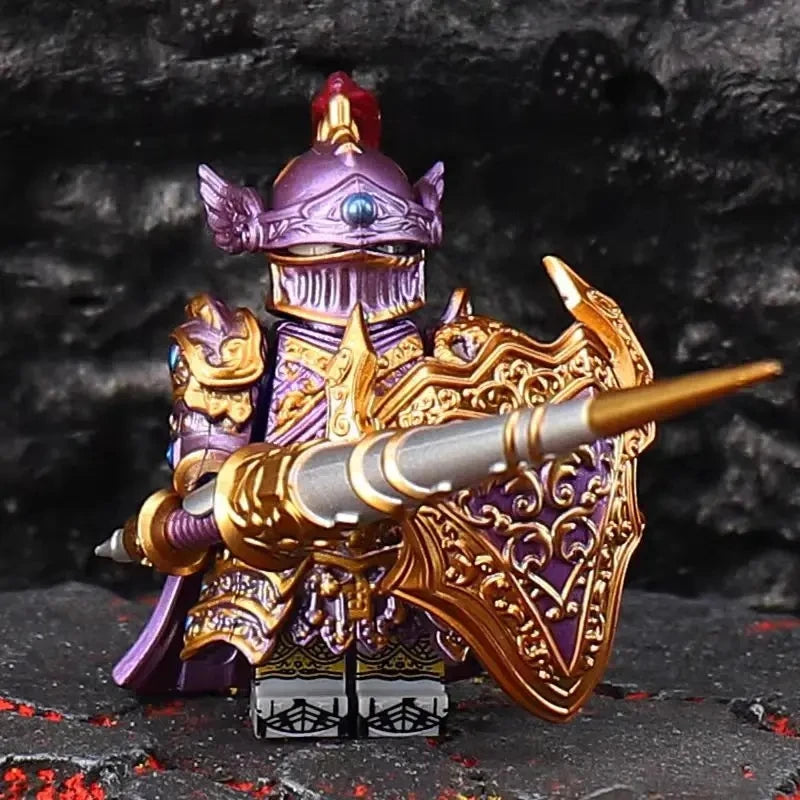 Medieval Round Table Knights Assemble Compatible Bricks Berserk Guts Puzzle Action Figures Model Building Blocks Doll Toy Gifts