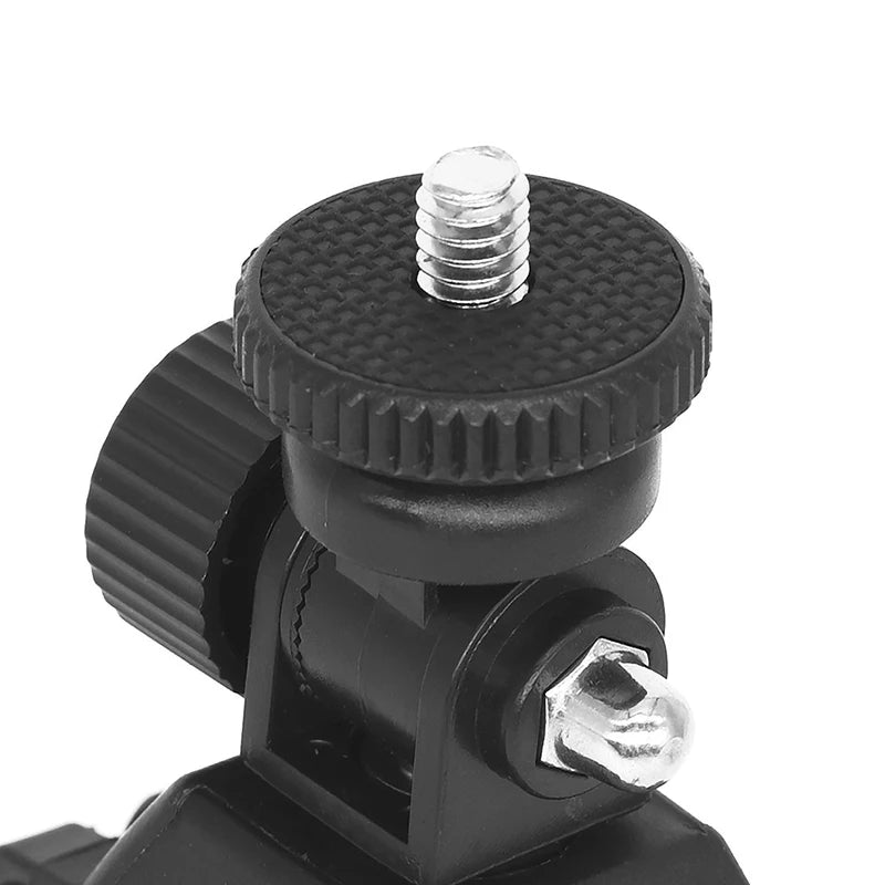 Universal 360 Degree Rotating 1/4 Camera DV Bike Bicycle Handlebar Clamp Bracket Tripod Mount Screw Clip For Sport Camera GOPRO