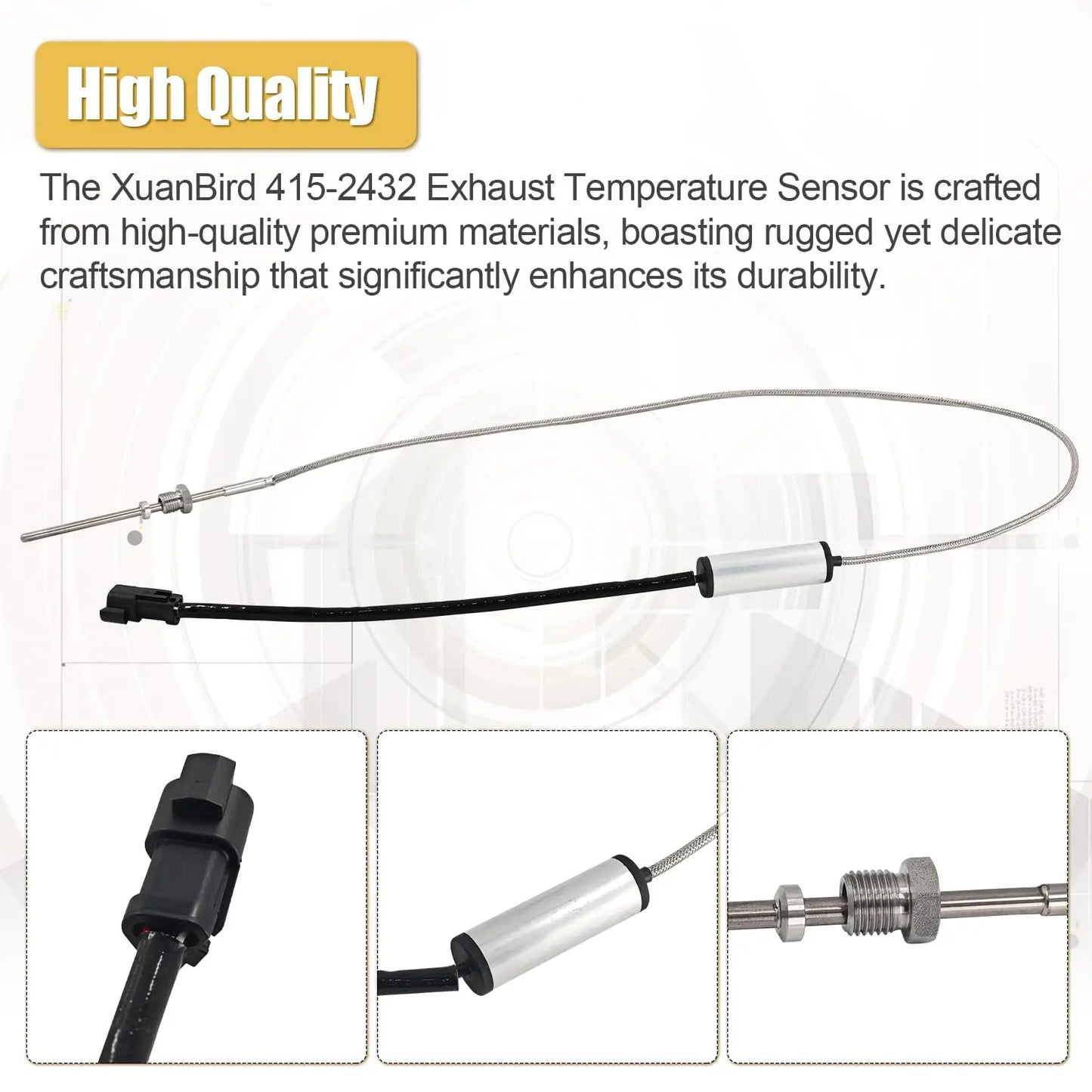 415-2432 Exhaust Temperature Sensor Fit for Caterpillar (CAT) 992G 992K 993K Wheel-Type Loader 4152432
