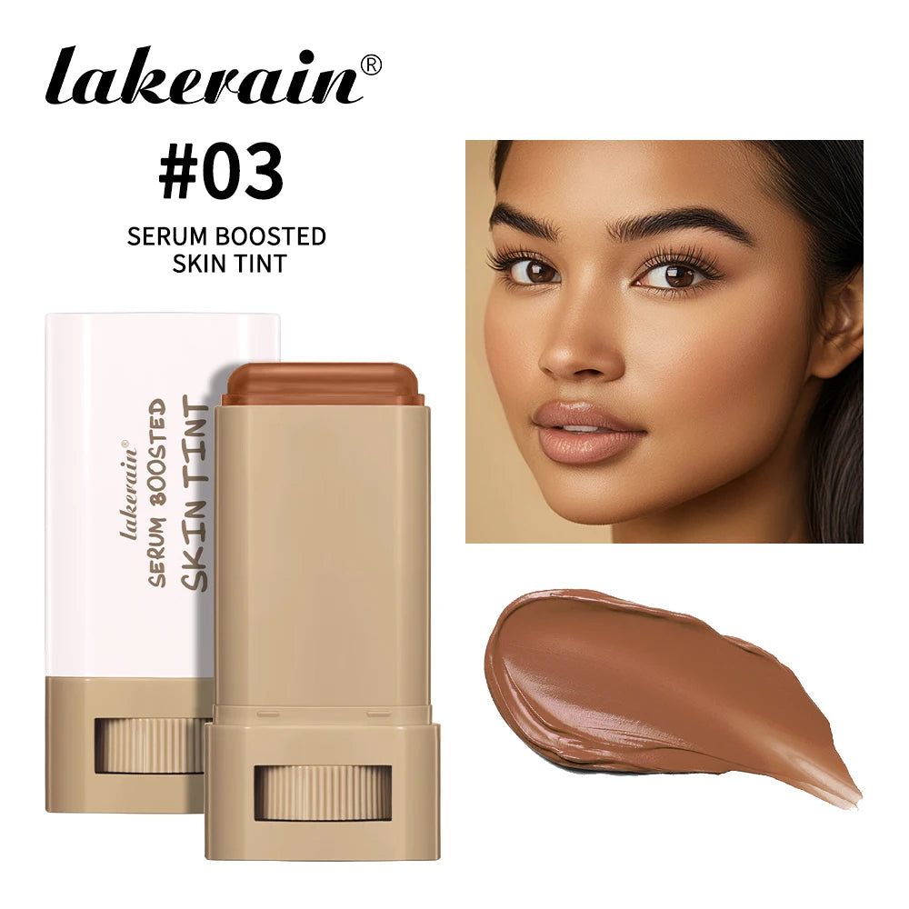Skin Tint Stick Waterproof Nourishing Solid Tinted Serum Foundation Skin Tint Balm Face Tinted Face Contour Stick Makeup