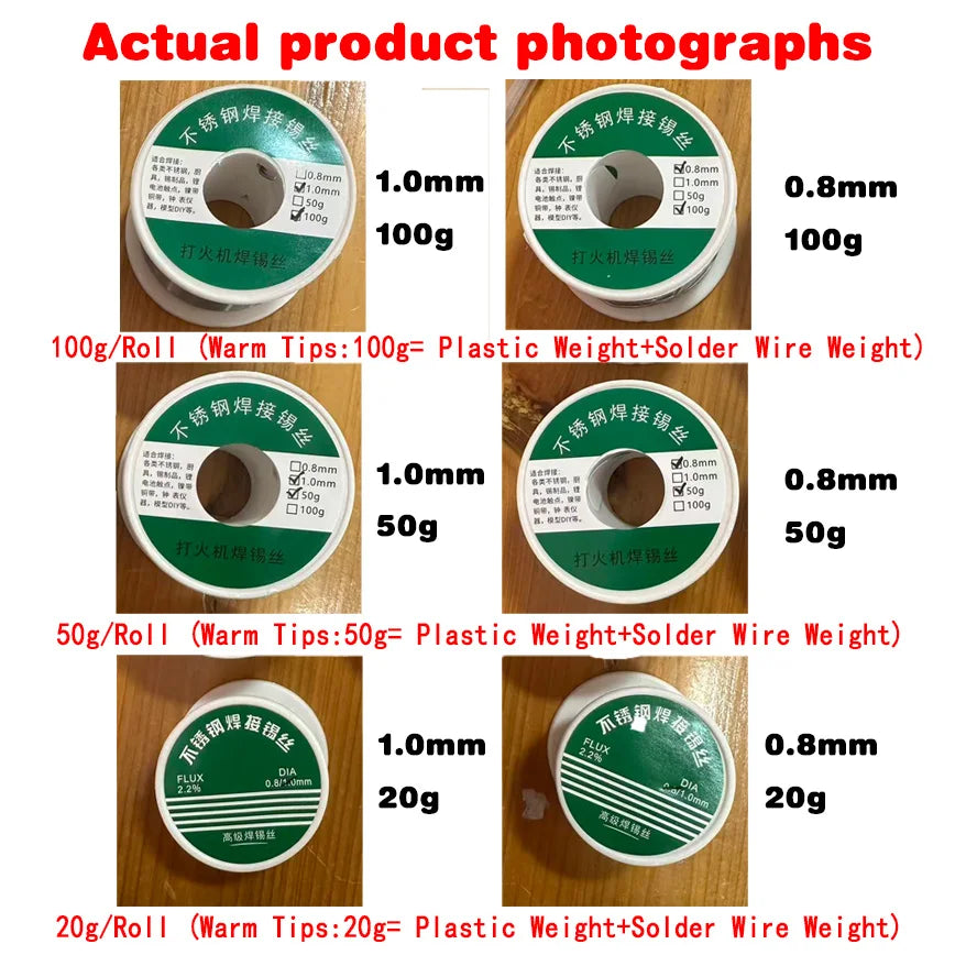 0.8mm 1.0mm 20g 50g 100g Soldering Tin Wire Tin Melt Rosin Core Solder Soldering Wire Roll No-clean FLUX 2.0%