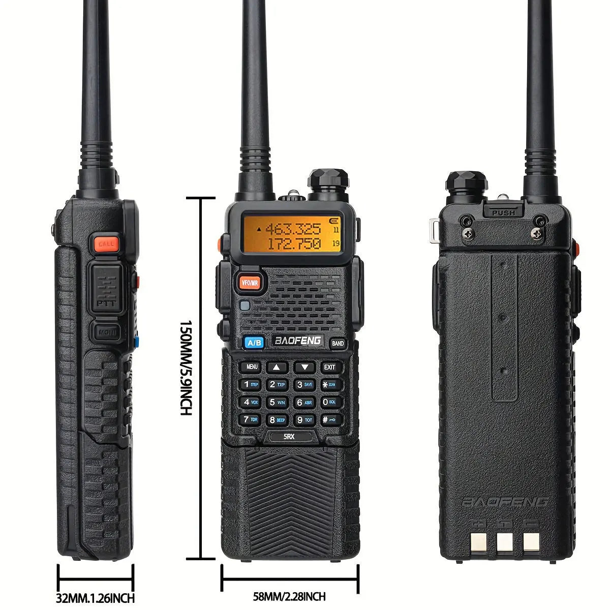 Baofeng UV-5R 8W Walkie Talkie High Power Long Range Two Way Radio Portable Communication Ham Radio For Camping