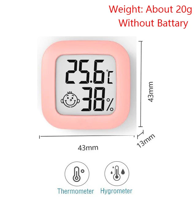 Digital LCD Thermometer Hygrometer Indoor Room Mini Electronic Temperature Humidity Meter Sensor Gauge Weather Station for Home