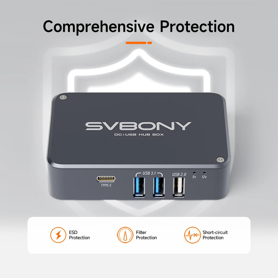 Svbony SV241 Astronomy Micro DC+USB HUB Box USB3.1 High-speed Readout Output & Type-C Interface for Astrophotography