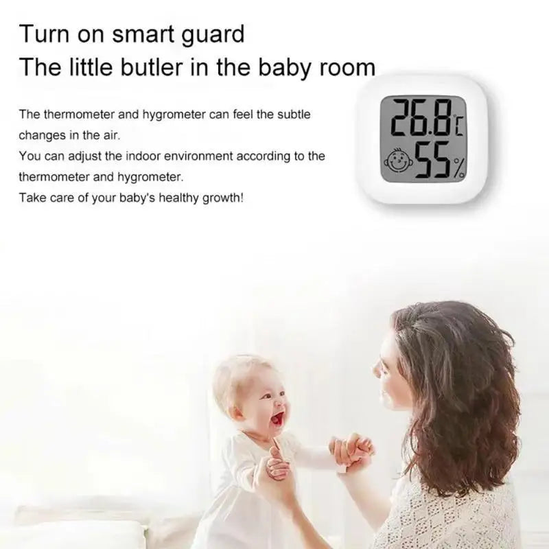Digital LCD Thermometer Hygrometer Indoor Room Mini Electronic Temperature Humidity Meter Sensor Gauge Weather Station for Home
