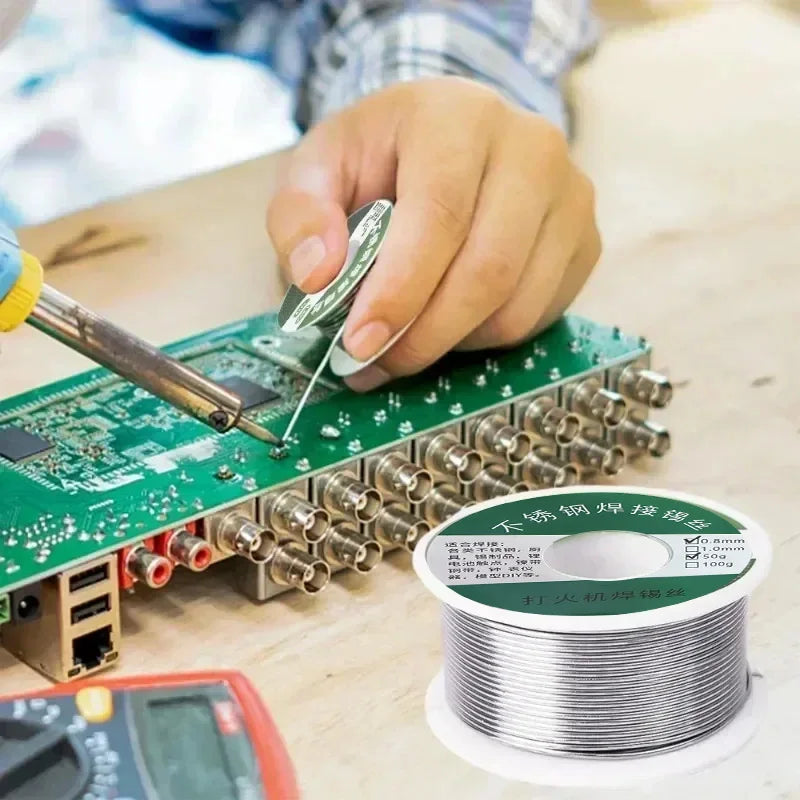 0.8mm 1.0mm 20g 50g 100g Soldering Tin Wire Tin Melt Rosin Core Solder Soldering Wire Roll No-clean FLUX 2.0%