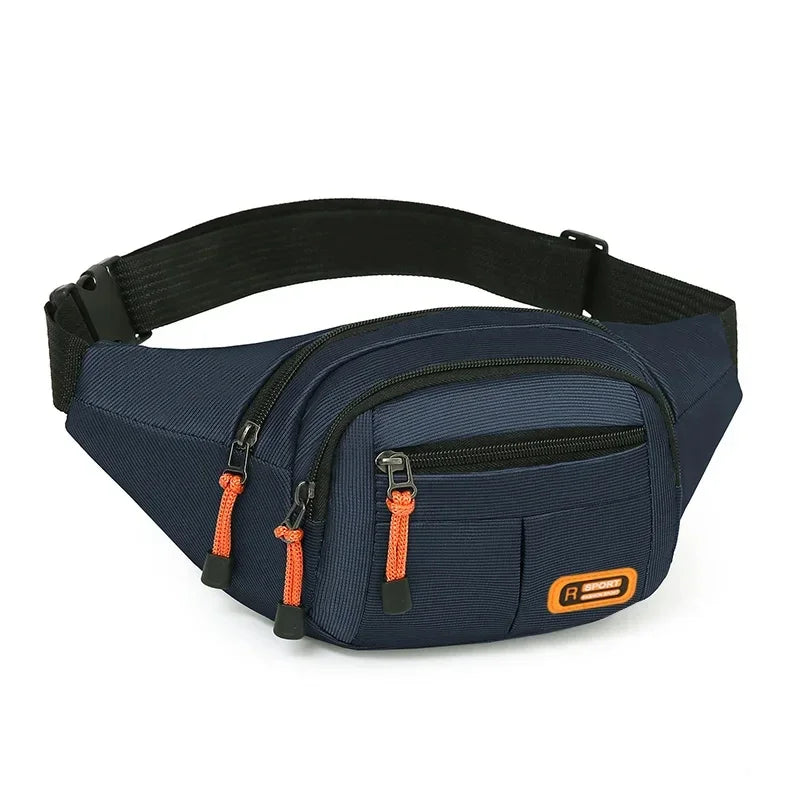 Oxford Waterproof Mobile Waist Bag for Men Women Multifunctional Large Capacity Fanny Pack Wear-resistant Riñoneras Para Hombre