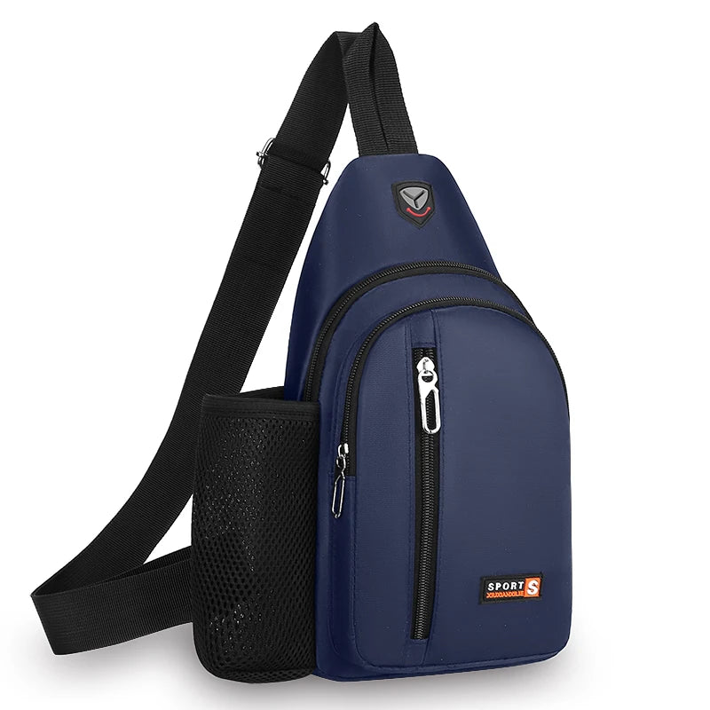 New Casual Breast Bag Travel Crossbody Bag Fashion Shoulder Bag Multifunctional Large Capacity Crossbody Bag for Men and Women