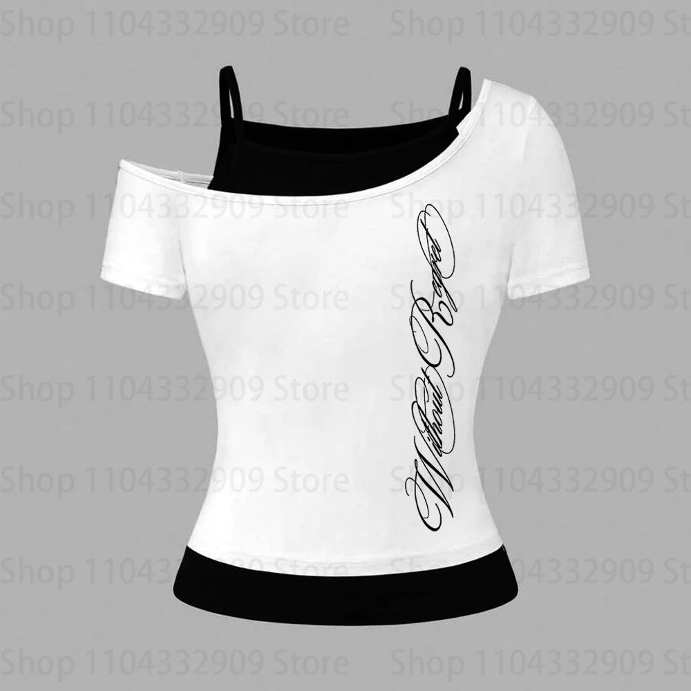 Kawaii Cute Girls pattern Women Clothing Tops Retro Harajuku Long sleeves Streetwear Fashion Y2k Style Print tops 2000s Summer