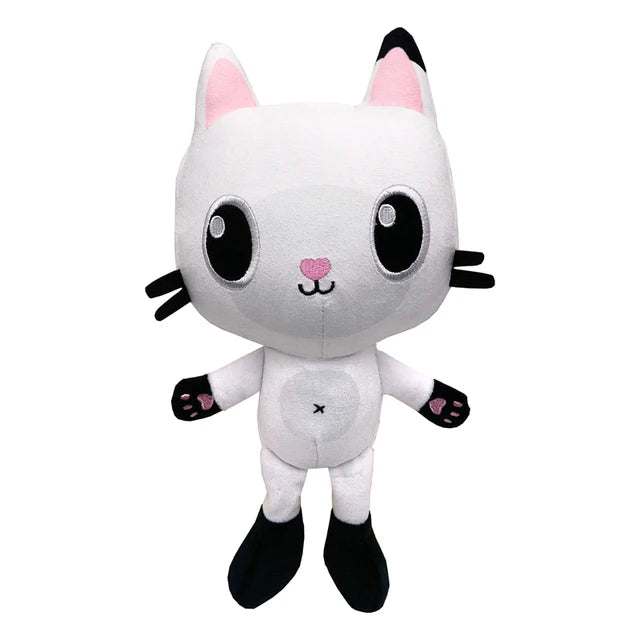 25cm 7-piece Gabby doll house plush toy cartoon stuffed animal mermaid cat mermaid plush doll children's Christmas gift
