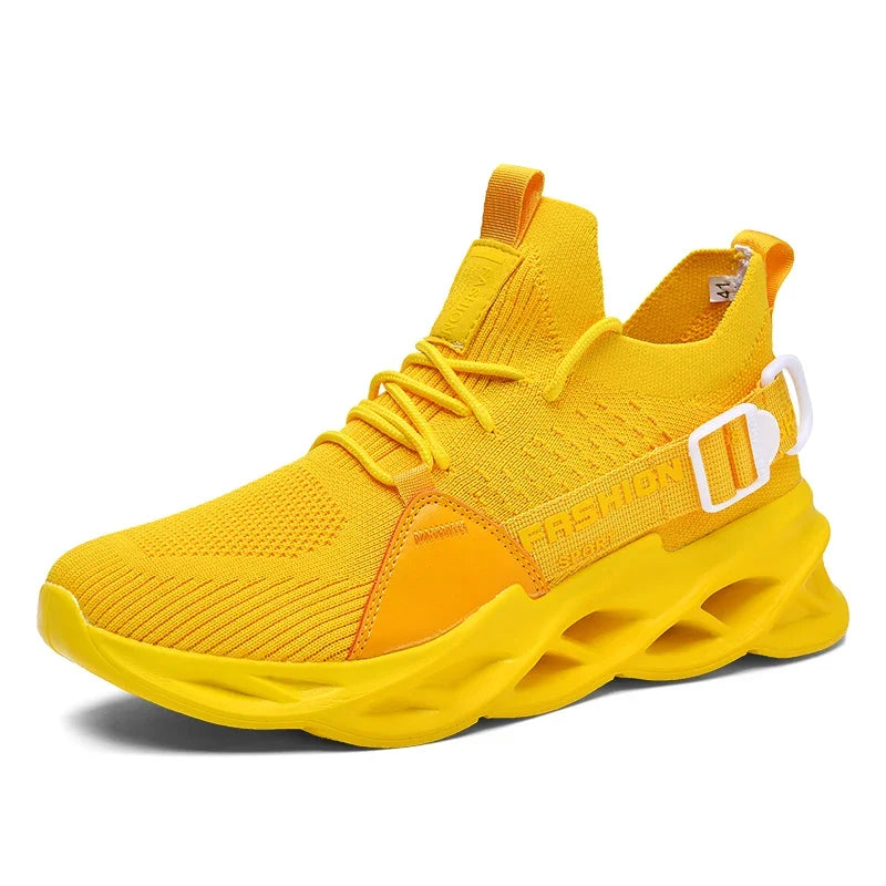 Lightweight Men's and Women's Fashion Sports Blade Breathable Flying Weaving Running Shoes Couple Outdoor Fitness Non-slip Shoes