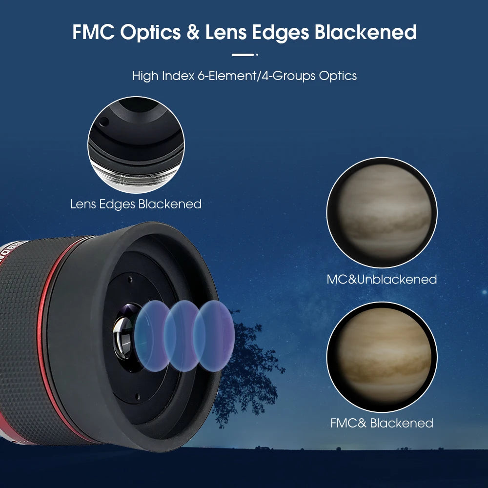 Svbony SV215 Zoom Eyepiece,1.25 Inch 3-8mm,with Parfocal Design,Telescope Accessory for High Power Lunar and Planetary Observing