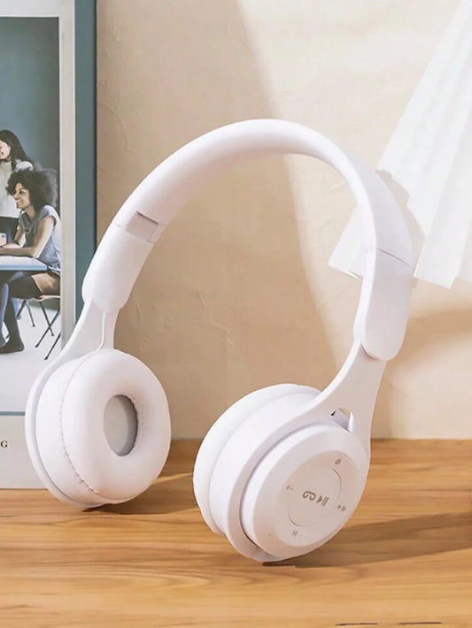 Head-mounted Bluetooth headphones, HiFi sound quality, seamless game delay, foldable portable Bluetooth headphones