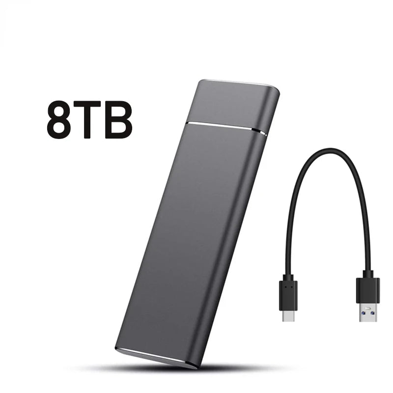 External 2TB/20TB/30TB Ssd High-Speed Solid State Drive Type-C/USB 3.1 Interface Portable Hard Disk for PC Laptop MAC