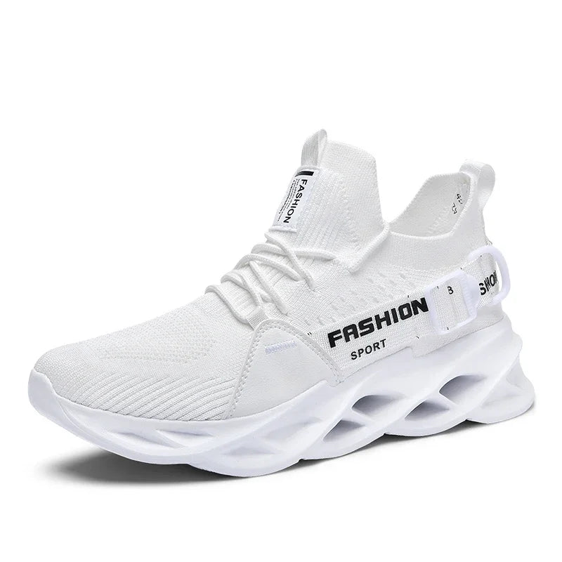 Lightweight Men's and Women's Fashion Sports Blade Breathable Flying Weaving Running Shoes Couple Outdoor Fitness Non-slip Shoes