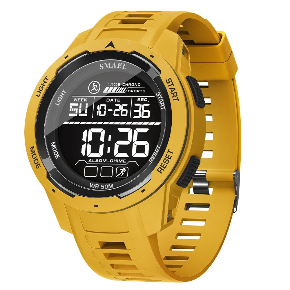 SMAEL 8105  Watch for Men Digital Watches Sports LED Wristwatches Men's 50m Waterproof Watch Digital Light Stopwatch