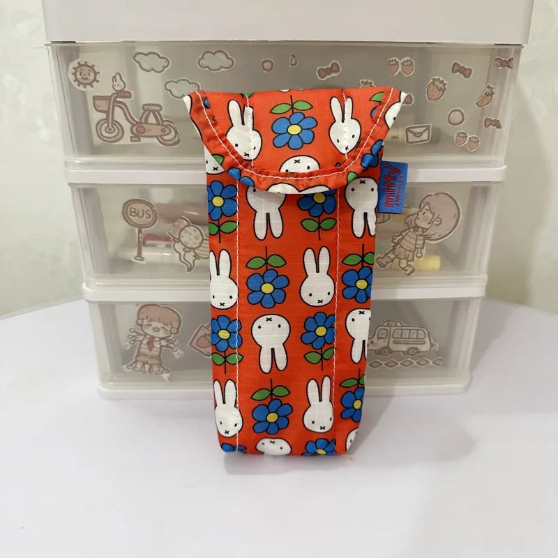 Kawaii Miffy Glasses Storage Bag Cute Rabbit Sunglasses Cartoon Sunglasses Protective Bag with Magnetic Attraction Gift Toy