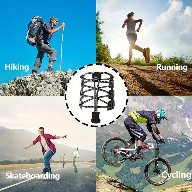 1Pair Elastic Shoelaces with Lock Sneaker No Tie Shoe Laces Stretching Lock Round Lock Lazy Quick Shoelace Hiking Shoestrings