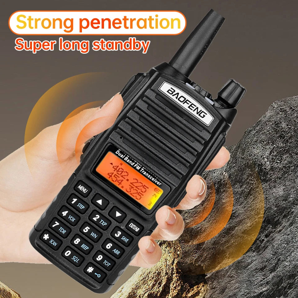 Baofeng UV-82 Dual PTT Walkie Talkie High Power 5W/8W  EU82X Dual Band  VHF UHF FM Amateur Radio Stati 10KM Lange  Ham CB Radio