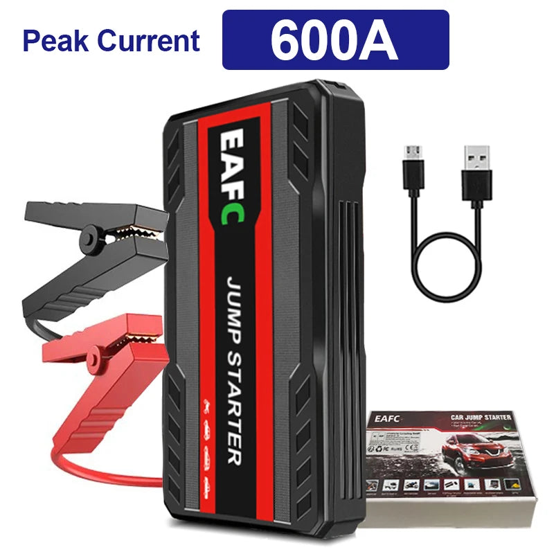 Car Jump Starter 2000A Battery Charger 1200A/1000A Emergency Start-up Lighting Power Bank Car Booster for 12V Vehicles Starting