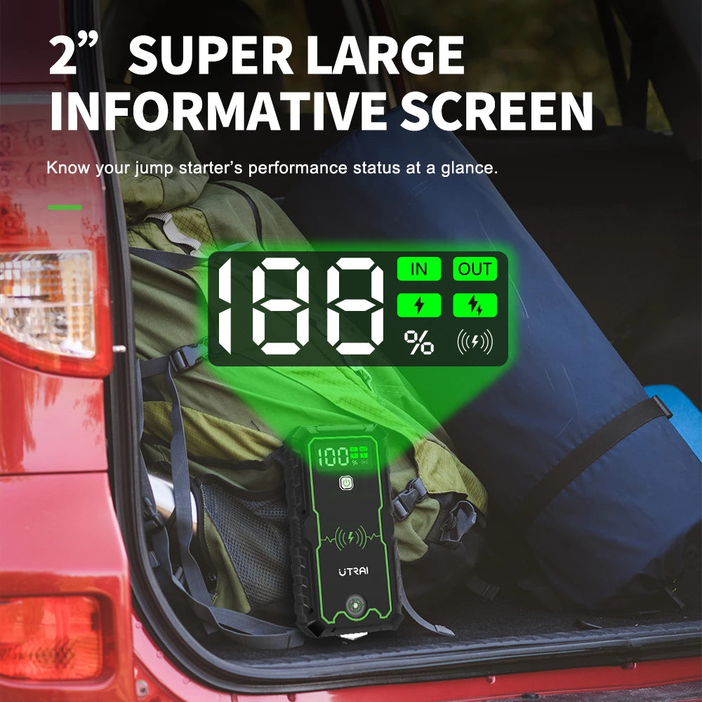 UTRAI Power Bank  4000A Jump Starter Portable Charger Car Booster 12V Auto Starting Device Emergency Car Battery Starter
