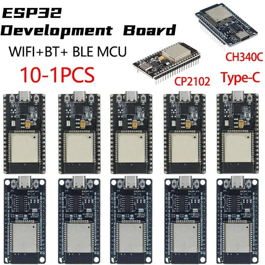 ESP32 -32 Development Board TYPE-C CH340C/ CP2102 WiFi+Bluetooth Ultra-Low Power Consumption Dual Core Wireless Module