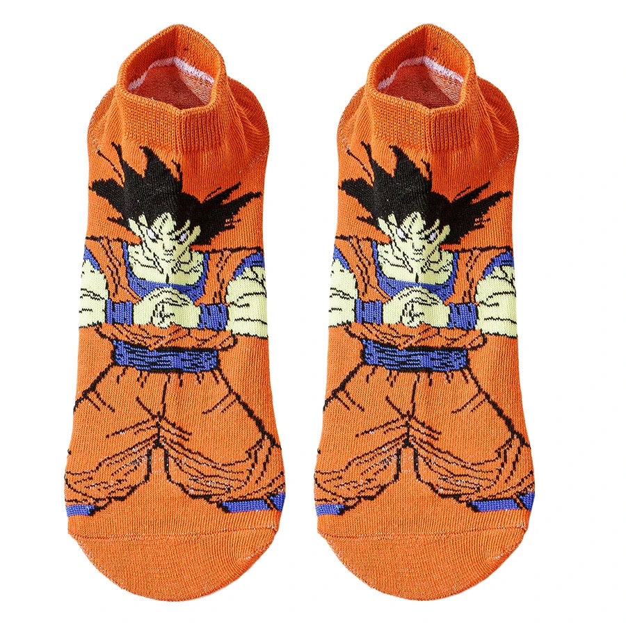 5Pairs BANDAI Men Women Hip Hop Street Style Cartoon Anime Socks Novelty Funny Casual short boat invisible Socks
