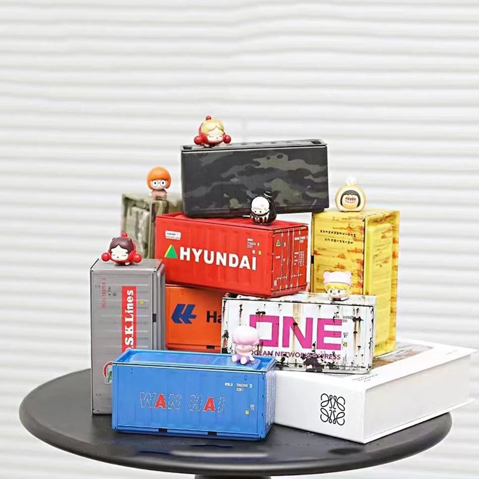 Mini Iron Storage Box Miniature Storage Iron Box Creative Decoration Collect Small Item Desktop Mini Container Model Kids Gifts