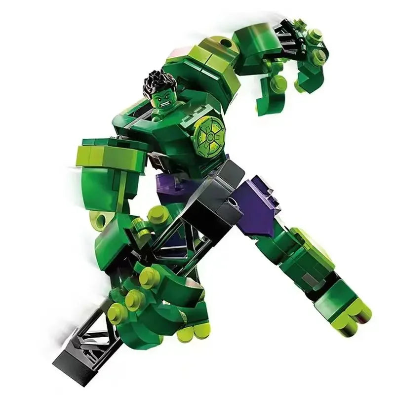 76302 76307 Superhero Bricks Avengers Thor Iron Man Thanos Assemble Compatible Action Figure Toy Building Blocks Model Ornament
